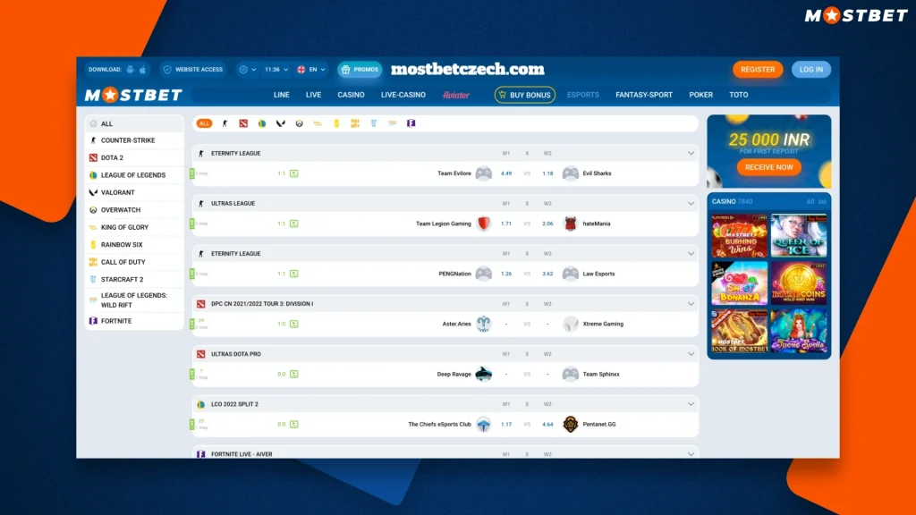 Mostbet Esports
