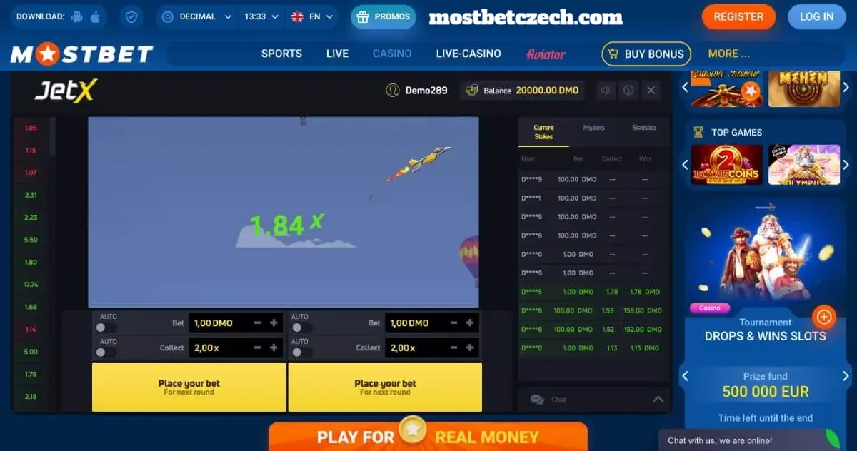 Mostbet jetx