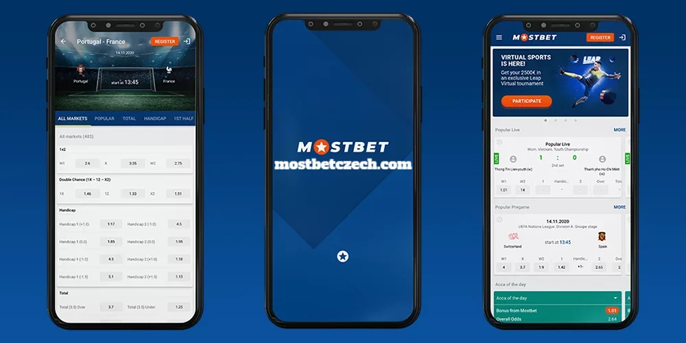 Mostbet mobile view